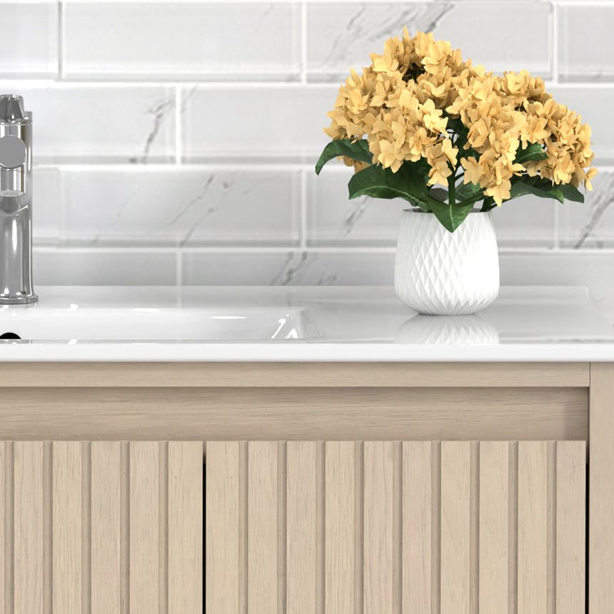Raphia Modern Vanity - Fluted (24"-36")