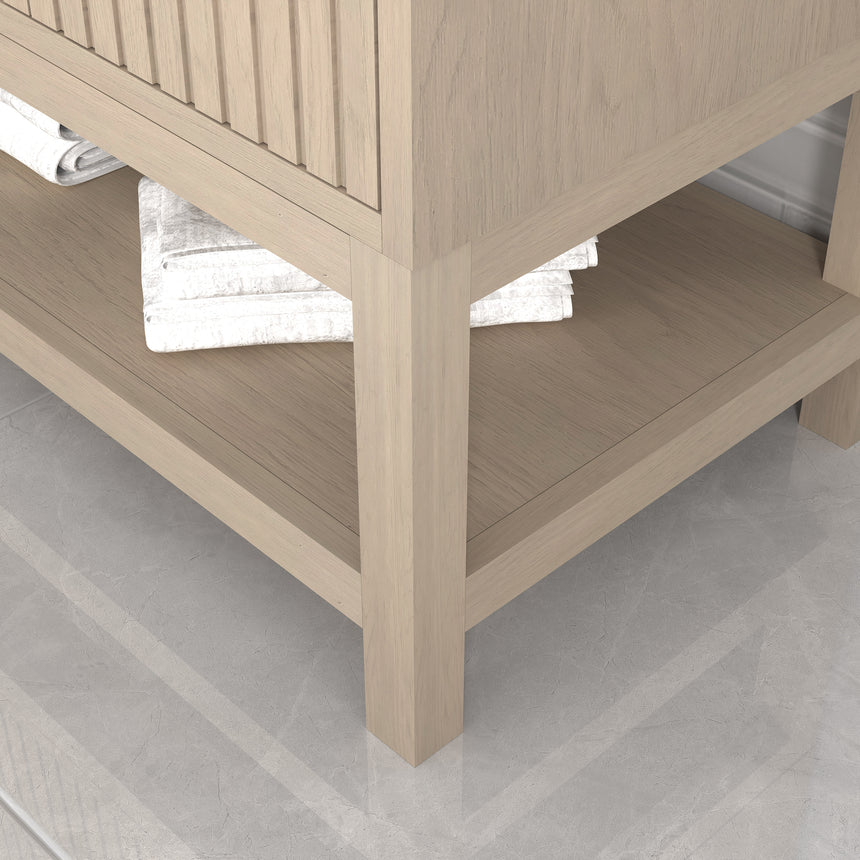 Raphia Modern Vanity - Fluted (24"-36")