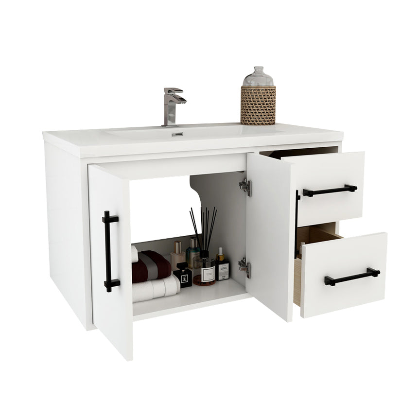 Belgian Floating Vanity (Latest Model) - 2nd Generation (24"-84")