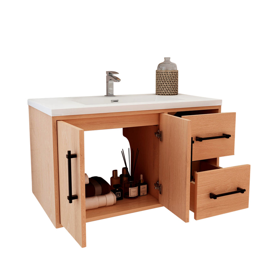 Belgian Floating Vanity (Latest Model) - 2nd Generation (24"-84")