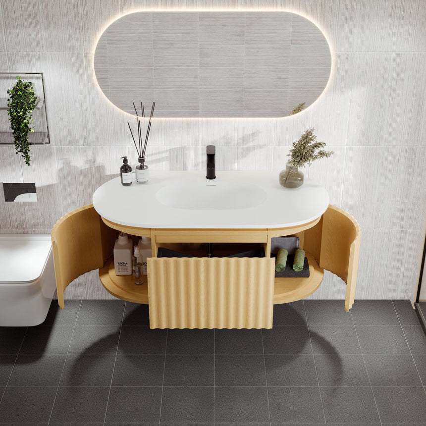 Larvotto Floating Vanity - Fluted (39"-72")