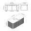 Bellezza Floating Vanity - Fluted (24"-60")