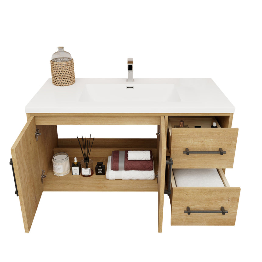 Belgian Floating Vanity (Latest Model) - 2nd Generation (24"-84")
