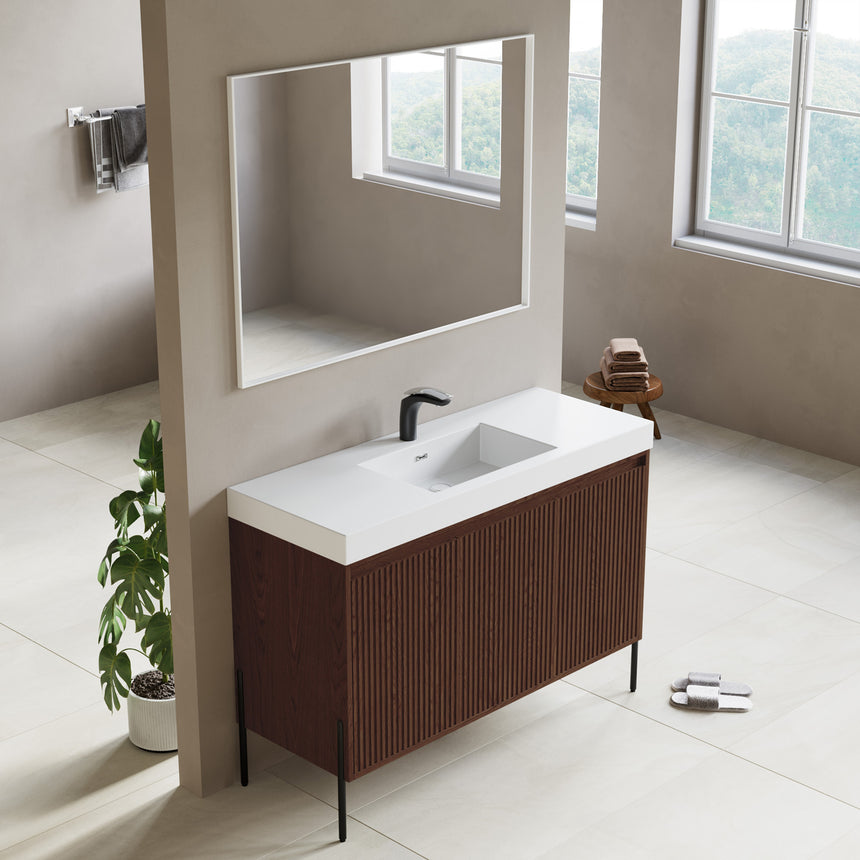 48D inch Bayford modern vanity Walnut
