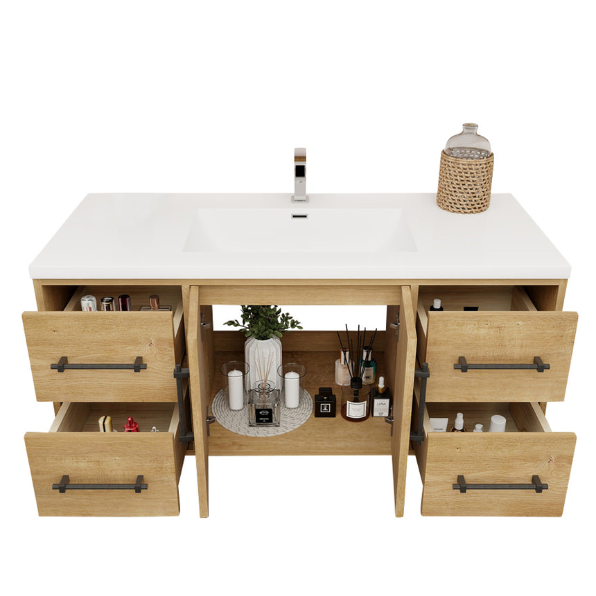 Belgian Floating Vanity (Latest Model) - 2nd Generation (24"-84")