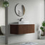 48 inch Bellezza Floating Vanity Walnut Vessel