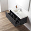 48 inch Chiara Floating Vanity Blue open drawer