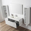 48 inch Chiara Floating Vanity White open drawers