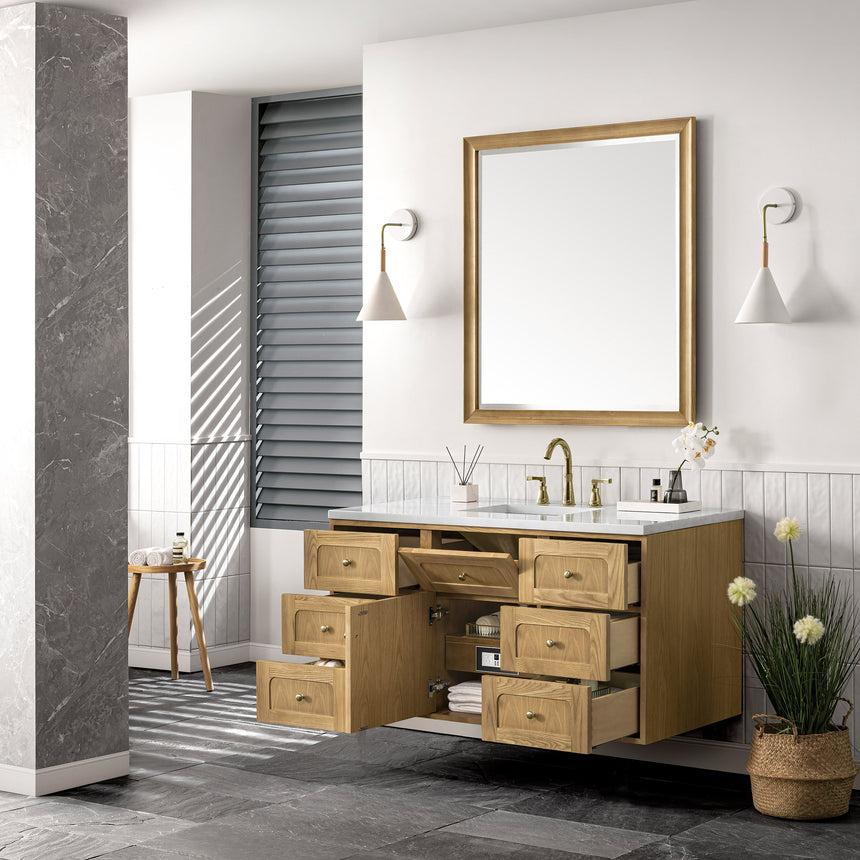 72 inch Essen Floating Vanity Carrara Marble