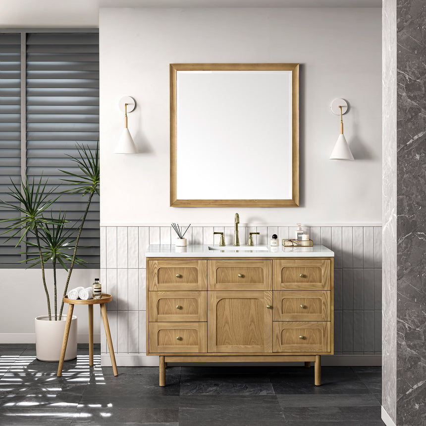 72 inch Essen Floating Vanity Carrara Marble