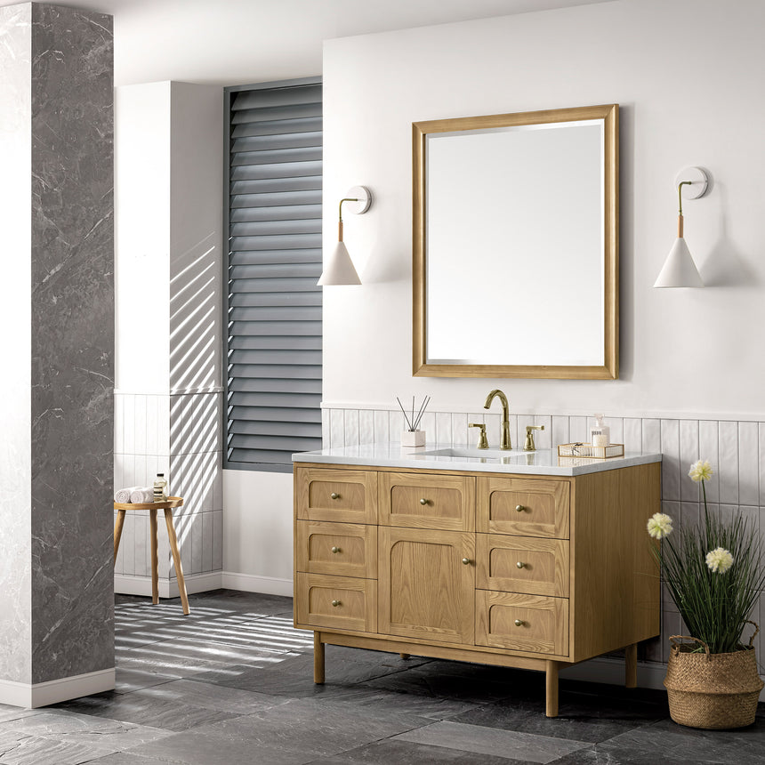 72 inch Essen Floating Vanity Carrara Marble