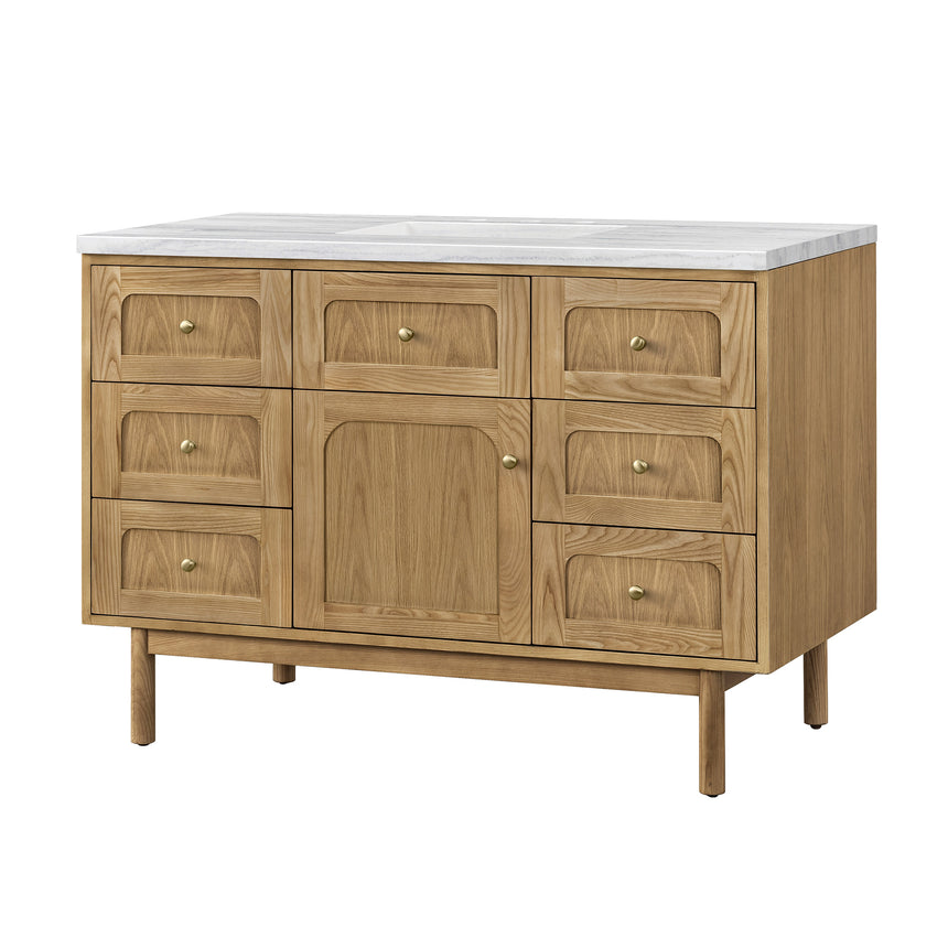 72 inch Essen Floating Vanity Carrara Marble