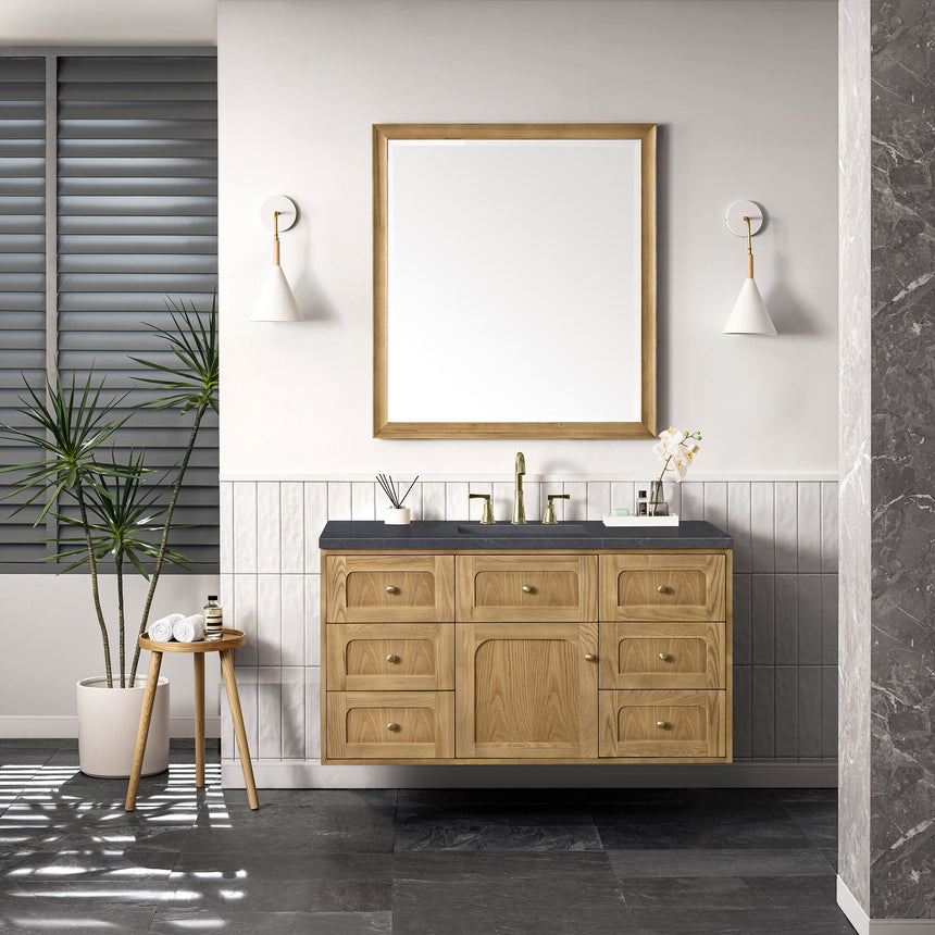 72 inch Essen Floating Vanity Carrara Marble