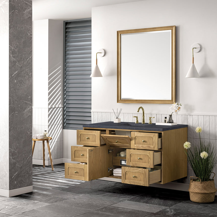 72 inch Essen Floating Vanity Carrara Marble
