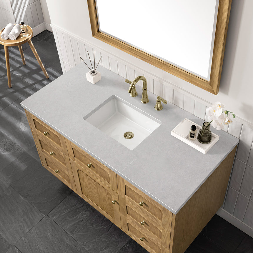 72 inch Essen Floating Vanity Carrara Marble