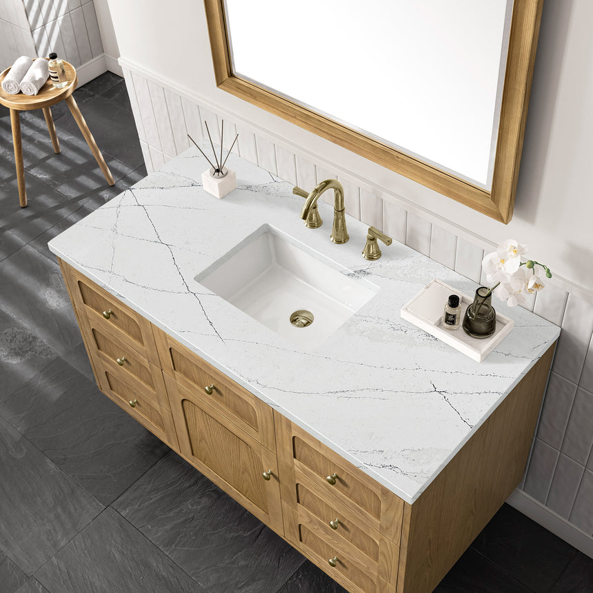 72 inch Essen Floating Vanity Carrara Marble