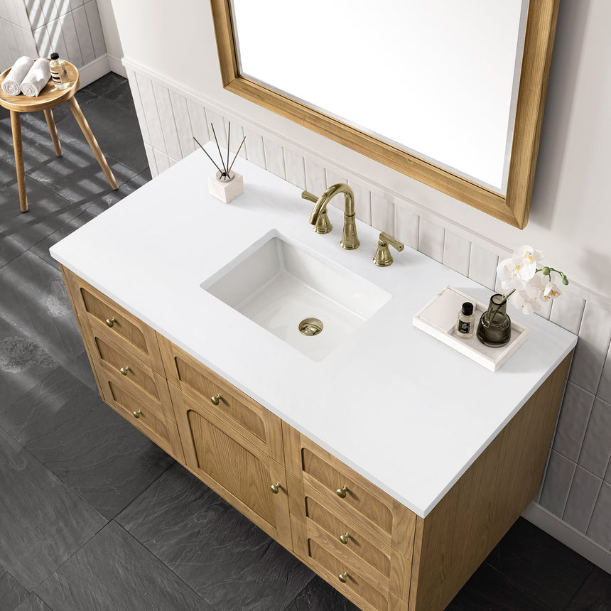72 inch Essen Floating Vanity Carrara Marble