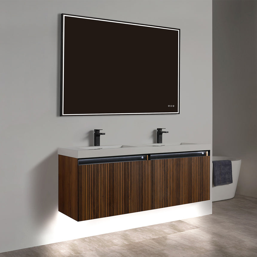 Harlow LED Floating Vanity (24"-72")