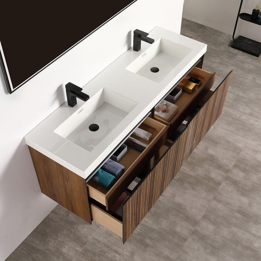 Harlow LED Floating Vanity (24"-72")