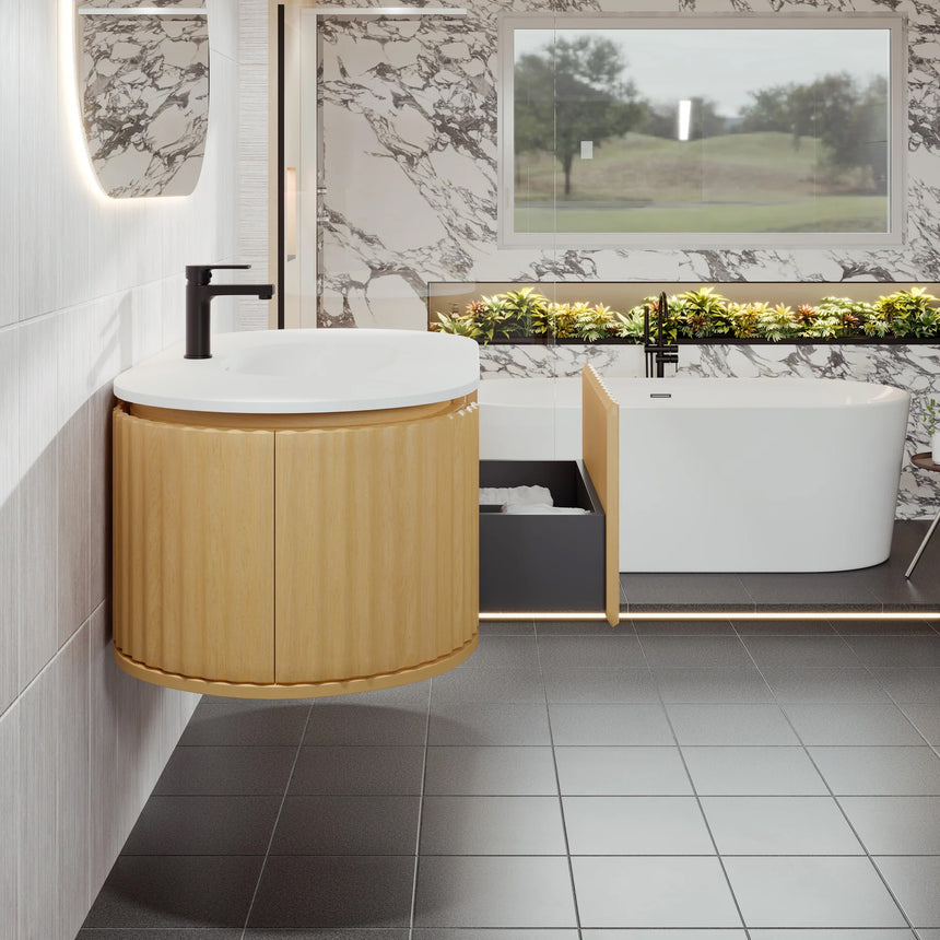 Larvotto Floating Vanity - Fluted (39"-72")