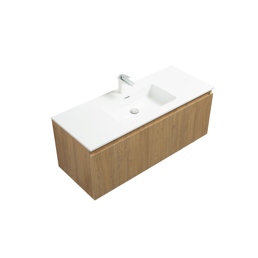 Legnica Floating Vanity - Fluted (24"-48")