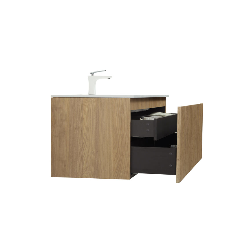Legnica Floating Vanity - Fluted (24"-48")