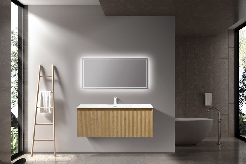 Legnica Floating Vanity - Fluted (24"-48")