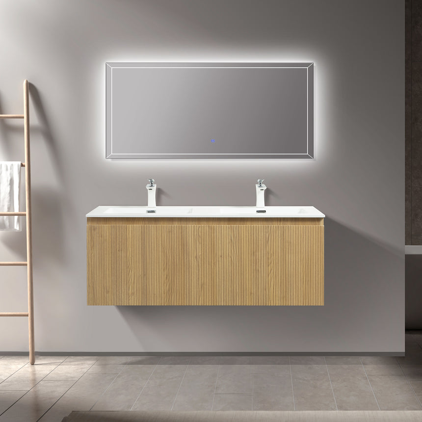 Legnica Floating Vanity - Fluted (24"-48")