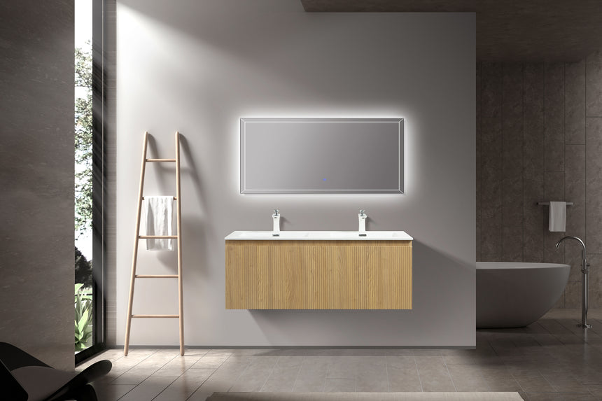 Legnica Floating Vanity - Fluted (24"-48")