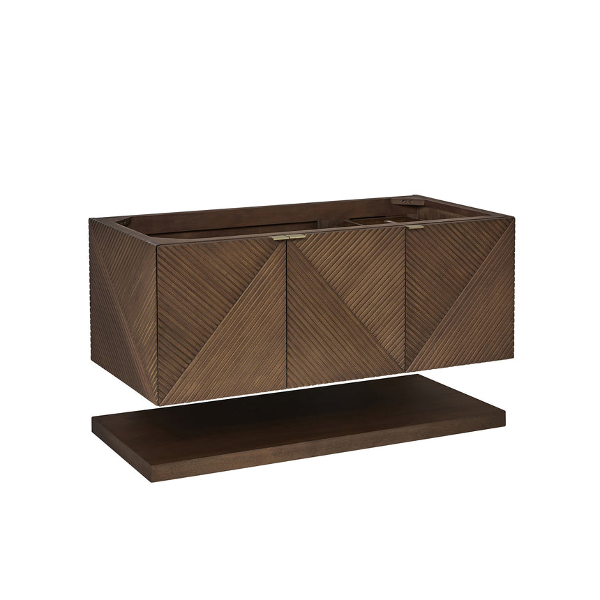 72 inch Leuven Floating Vanity Charcoal Soapstone Top