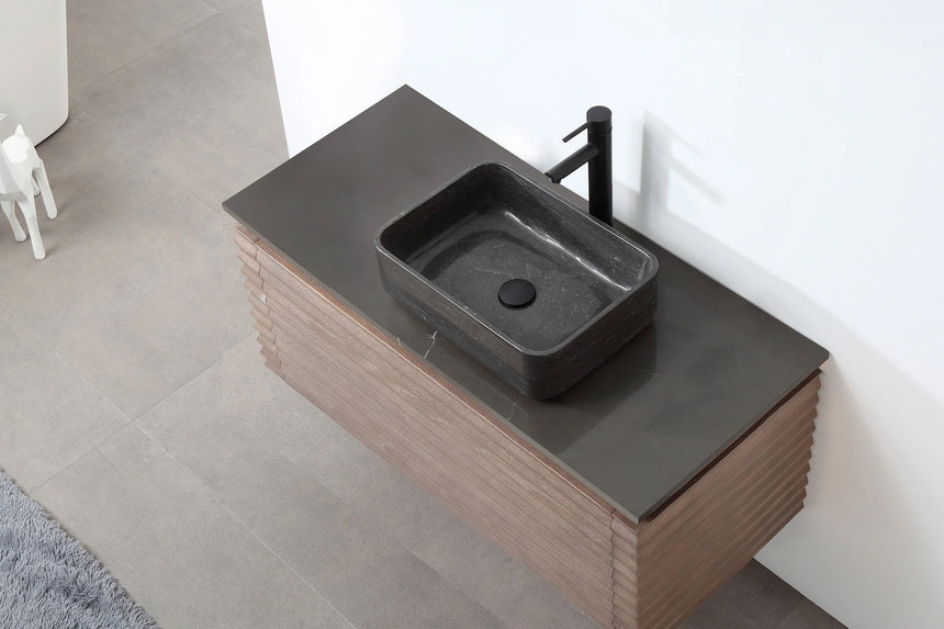 60 inch Orizzon Floating Vanity Chestnut