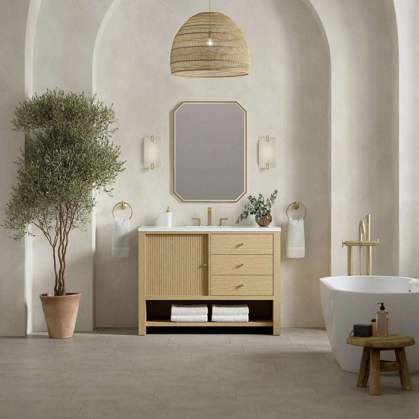 Rathenow Mid-Century Modern Vanity (48"-72")
