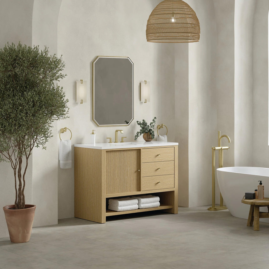 Rathenow Mid-Century Modern Vanity (48"-72")