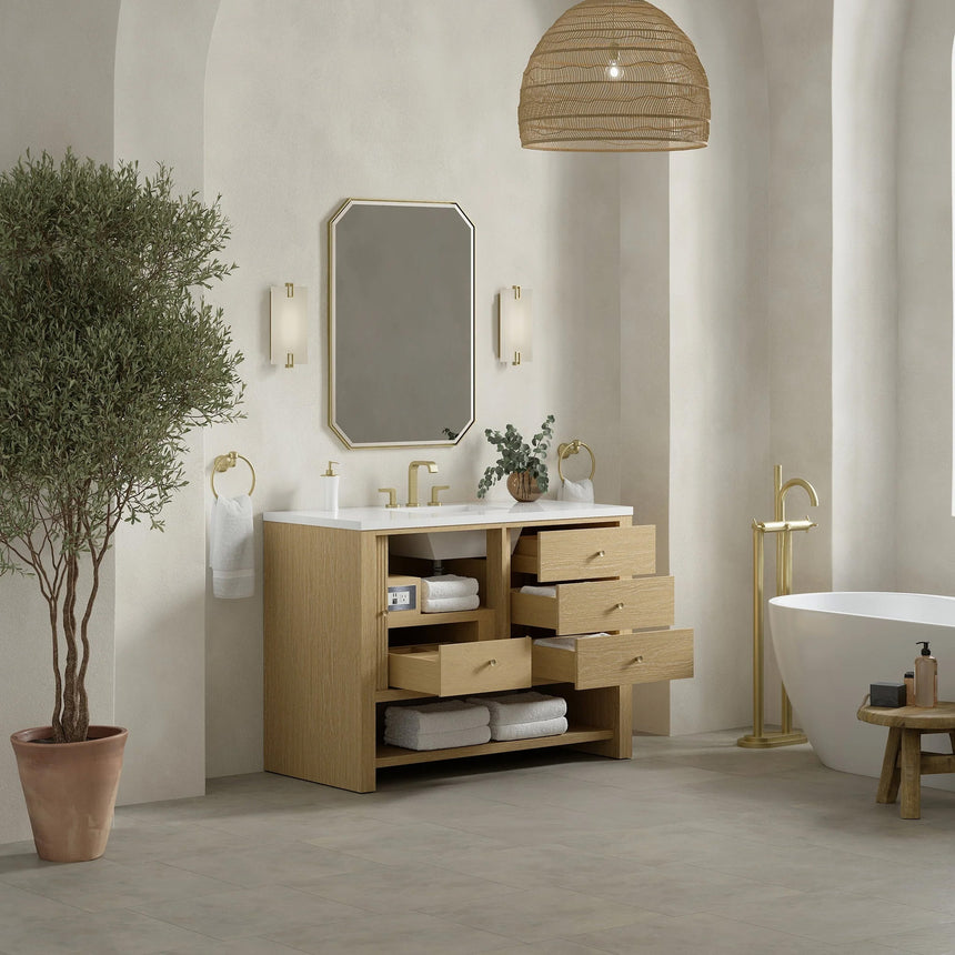 Rathenow Mid-Century Modern Vanity (48"-72")