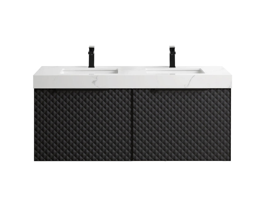 60 inch San Carlos Floating Vanity Silver