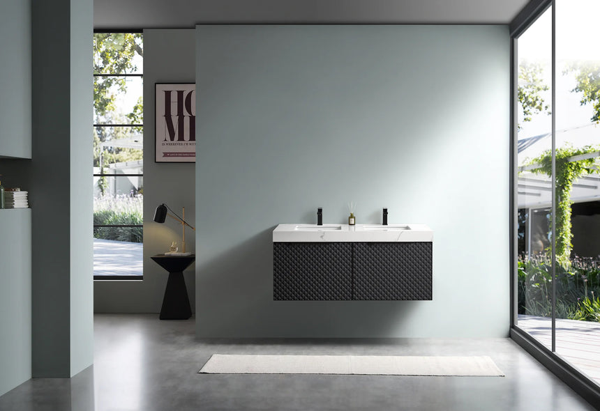 60 inch San Carlos Floating Vanity Silver