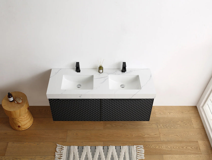 60 inch San Carlos Floating Vanity Silver