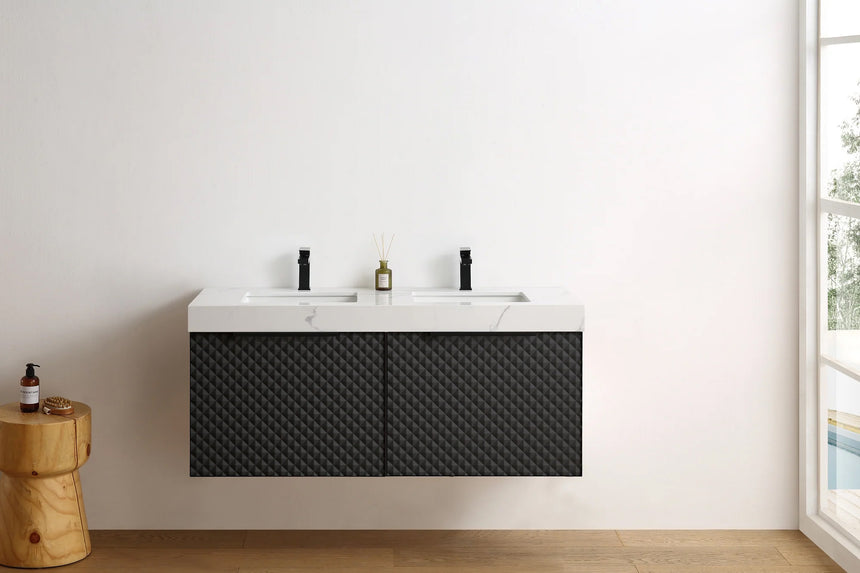 60 inch San Carlos Floating Vanity Silver