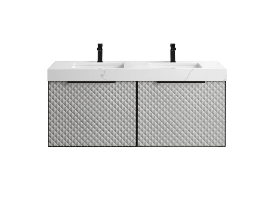 60 inch San Carlos Floating Vanity Silver