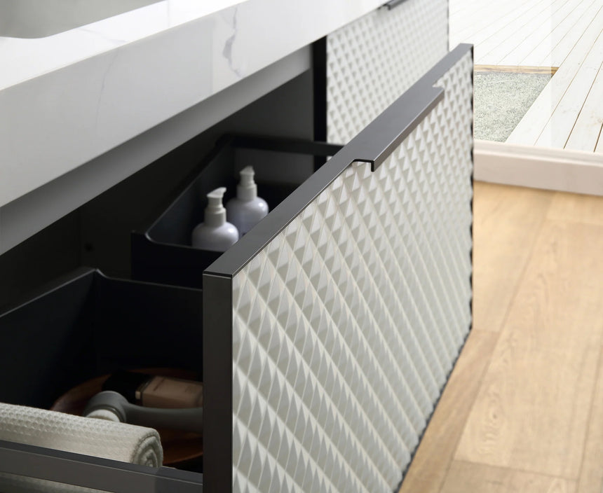 60 inch San Carlos Floating Vanity Silver