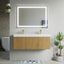 48D inch Bellezza Floating Vanity Oak