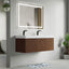 48D inch Bellezza Floating Vanity Walnut
