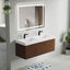 48D inch Bellezza Floating Vanity Walnut