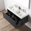 48D inch Chiara Floating Vanity Blue open drawer