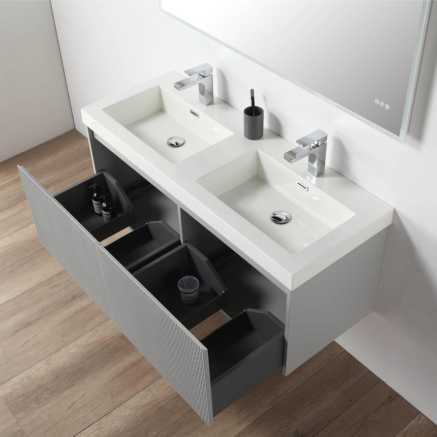 36 inch Chiara Floating Vanity Light Gray