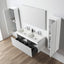 48D inch Chiara Floating Vanity White open drawers