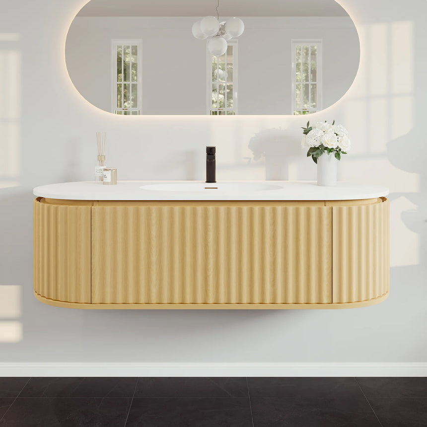 Larvotto Floating Vanity - Fluted (39"-72")