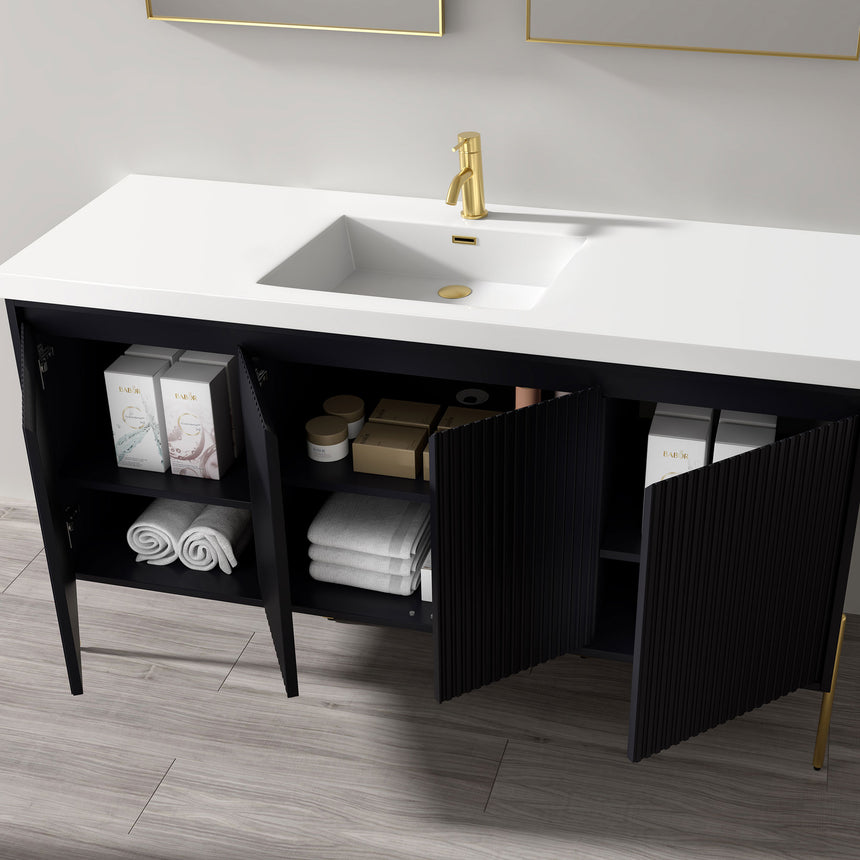 48D inch Bayford modern vanity Walnut