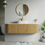 60 inch Bellezza Floating Vanity Oak Vessel