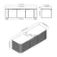 60 inch Bellezza Floating Vanity Vessel specs
